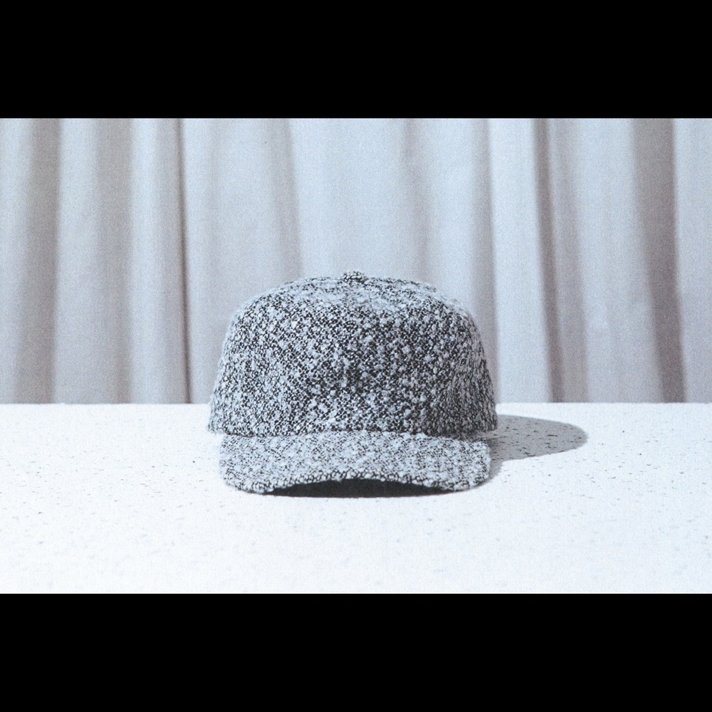 Winwel boucle wool textured baseball cap
